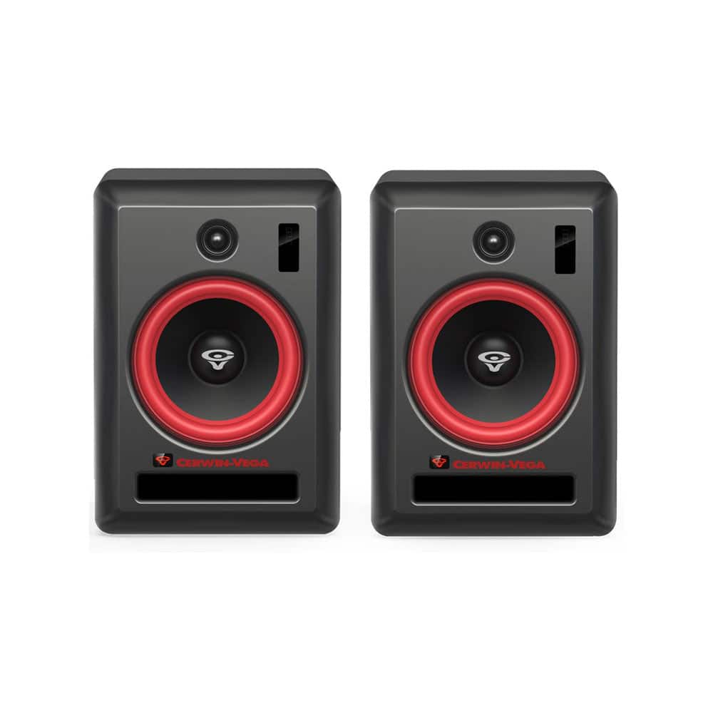 Cerwin Vega - VEGA8SB-PR 8 Inch 2-Way Studio Monitor Pair (Hub/Sat) - Black