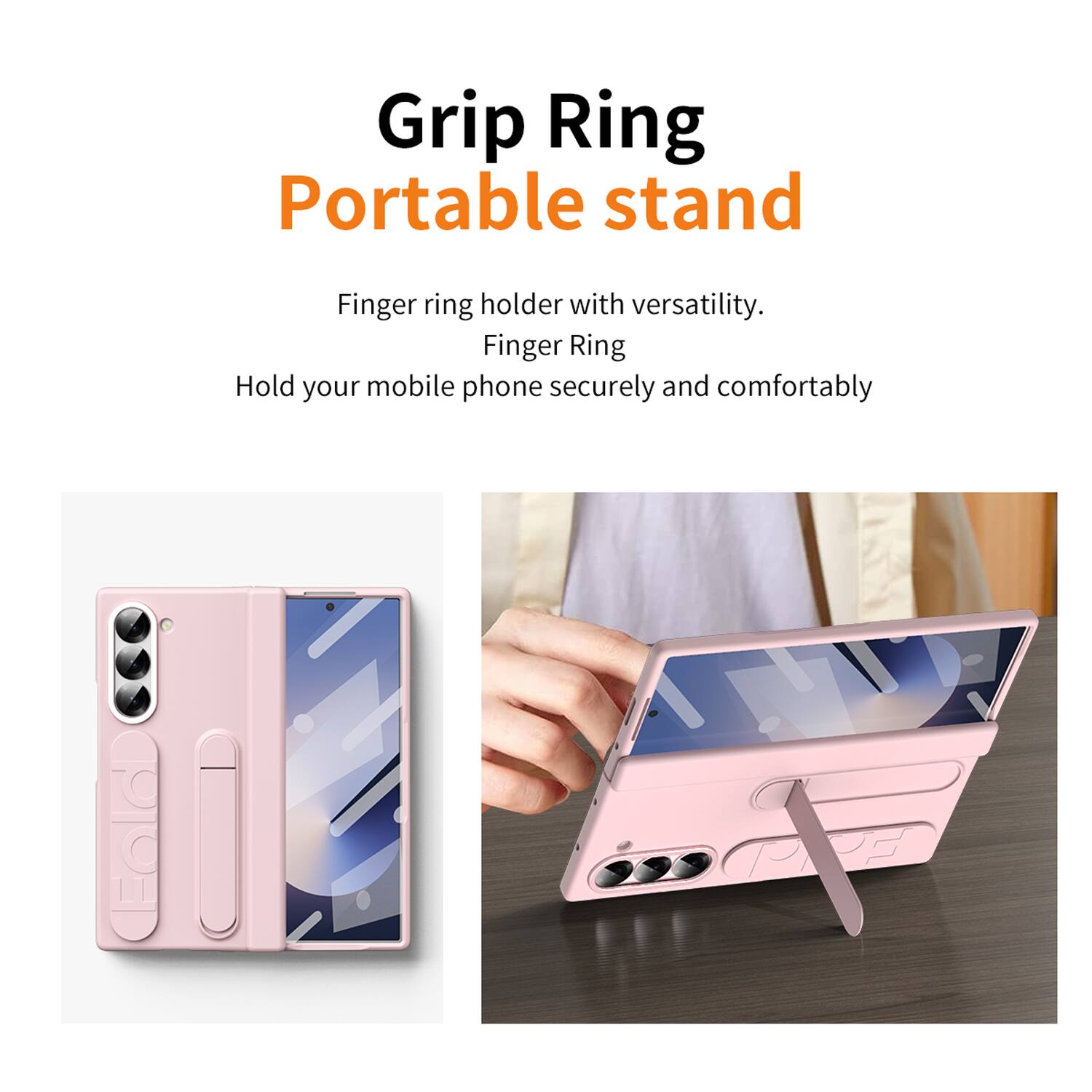 Grip Ring Portable stand

Finger ring holder with versatility.

Finger Ring

Hold your mobile phone securely and comfortably