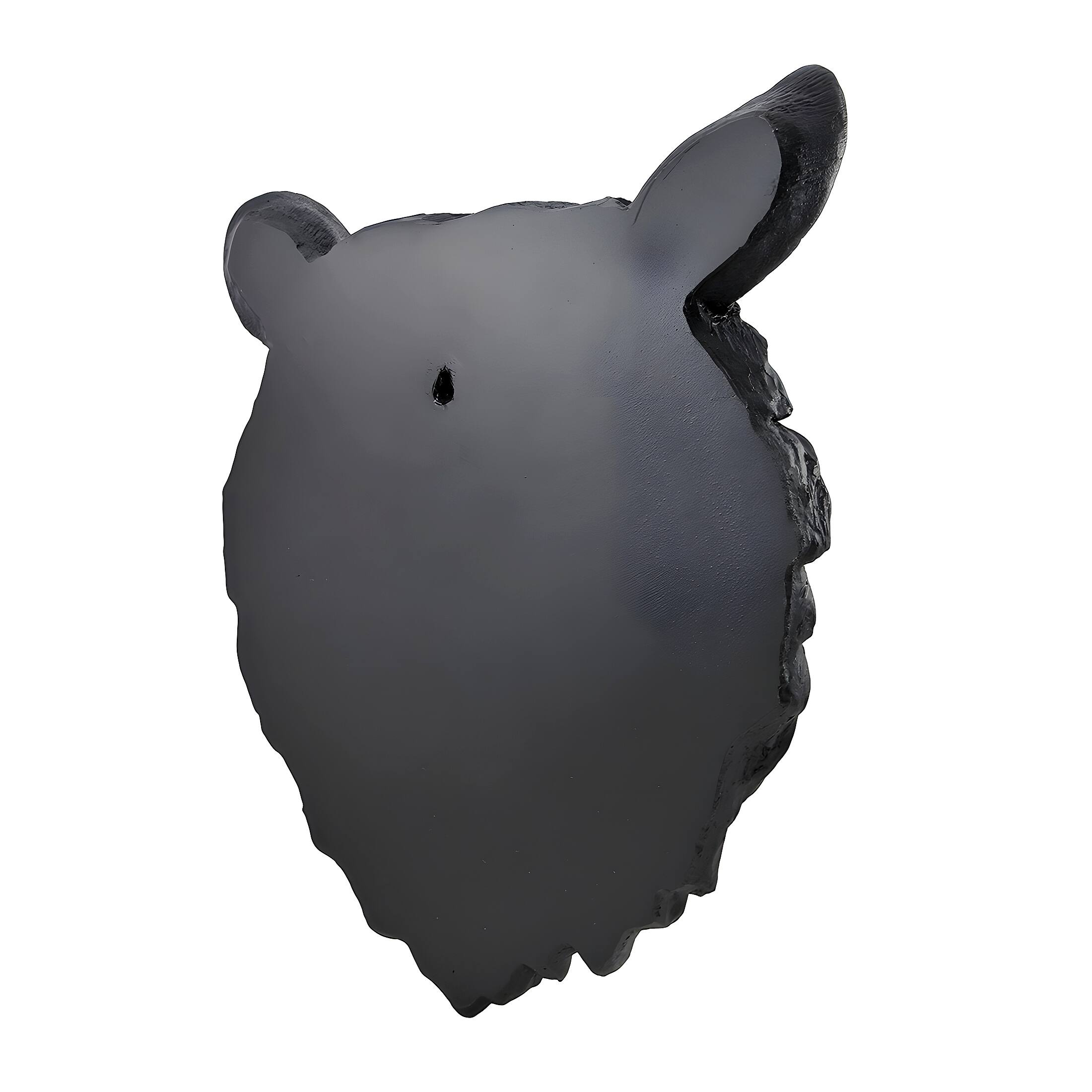 Alt View 3. DWK Corporation - Large 16 Inch Big Black Bear Head Bust Realistic Poly-Resin Wall Hanging Statue - Black.