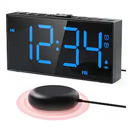 Dazzed Corner - Alarm Clock,Vibrating Alarm Clock - Black