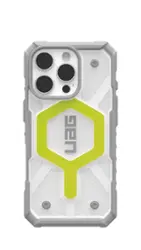 UAG - Pathfinder Clear Case with Magsafe for Apple iPhone 16 Pro - Active Neon - Front_Zoom