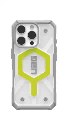 UAG - Pathfinder Clear Case with Magsafe for Apple iPhone 16 Pro - Active Neon