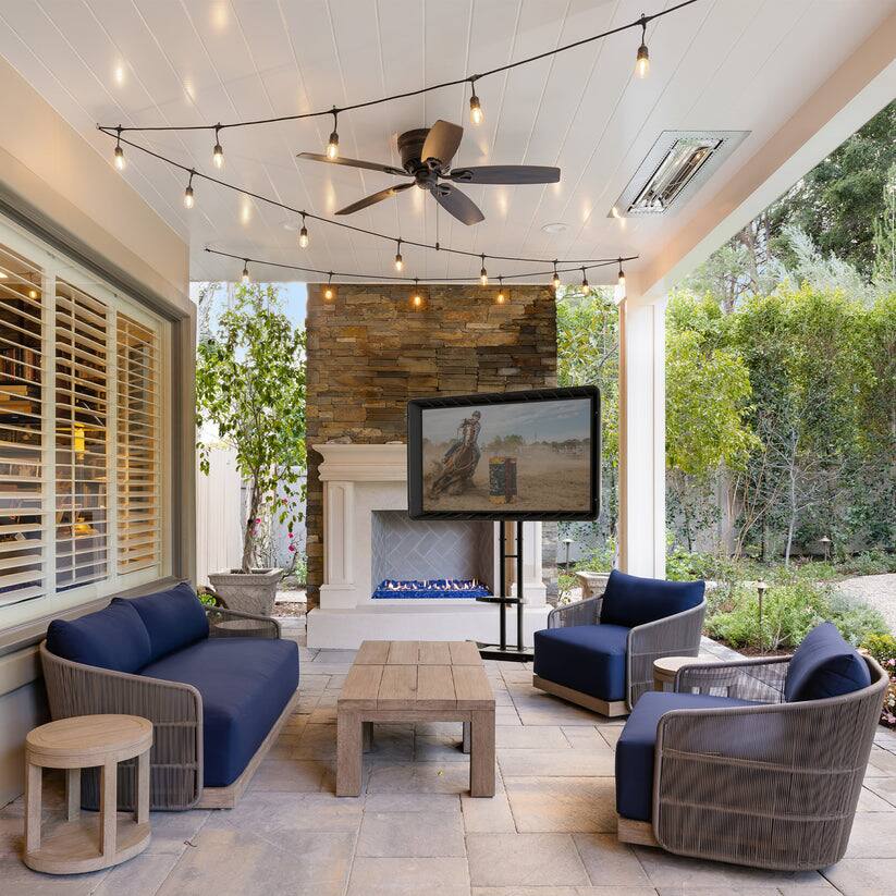 Alt View 2. Storm Shell - Storm Shell Mobile Series Indoor/Outdoor TV Cart - Black.