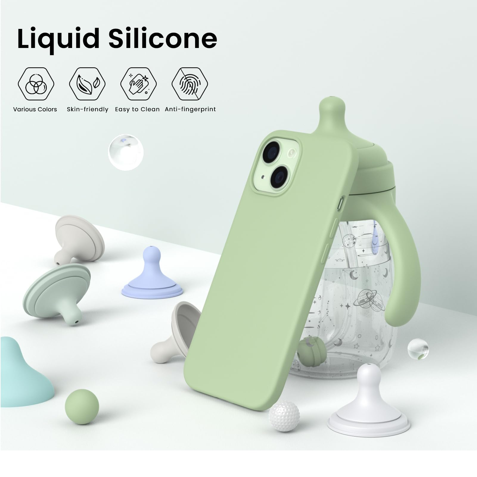 Liquid Silicone, Various Colors, Skin-friendly, Easy to Clean, Anti-fingerprint