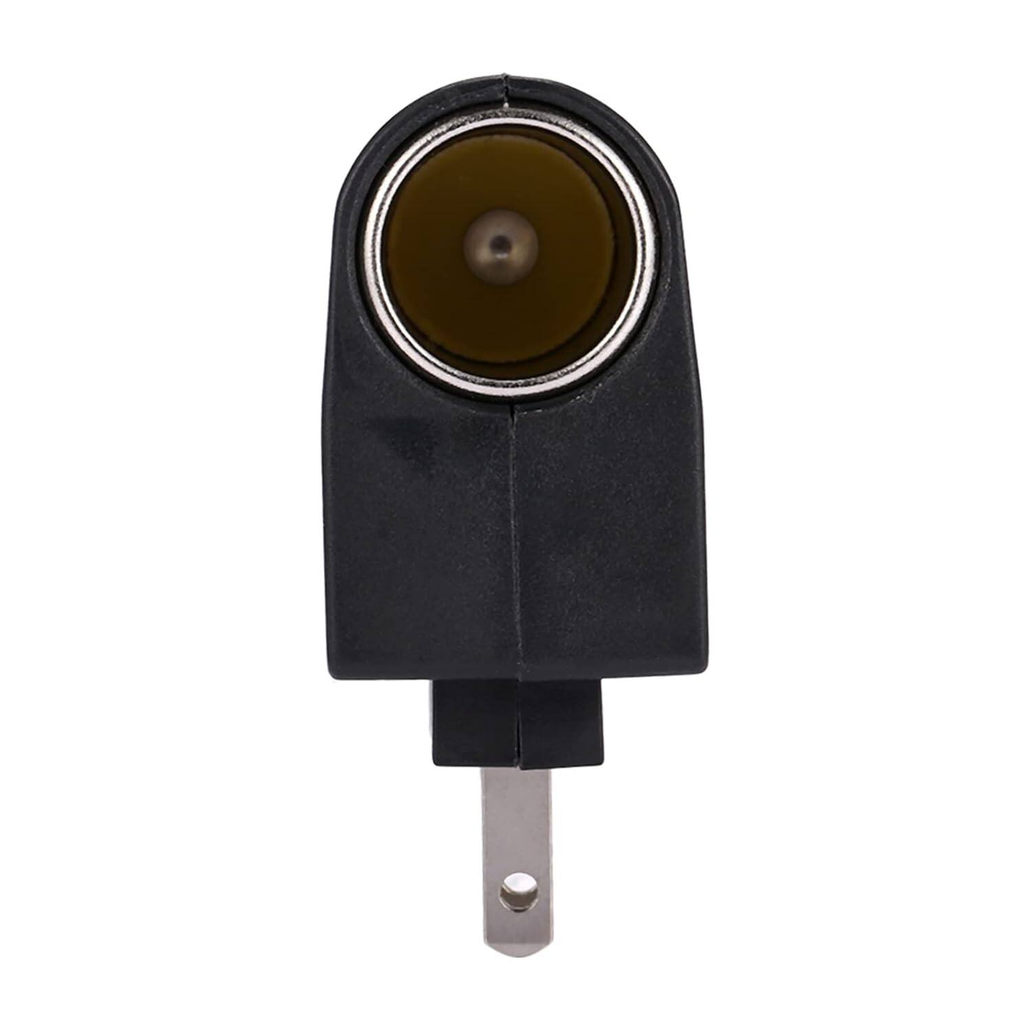 Angle. Stock Preferred - Universal AC to DC Car Cigarette Lighter Socket Adapter Converter - Black.