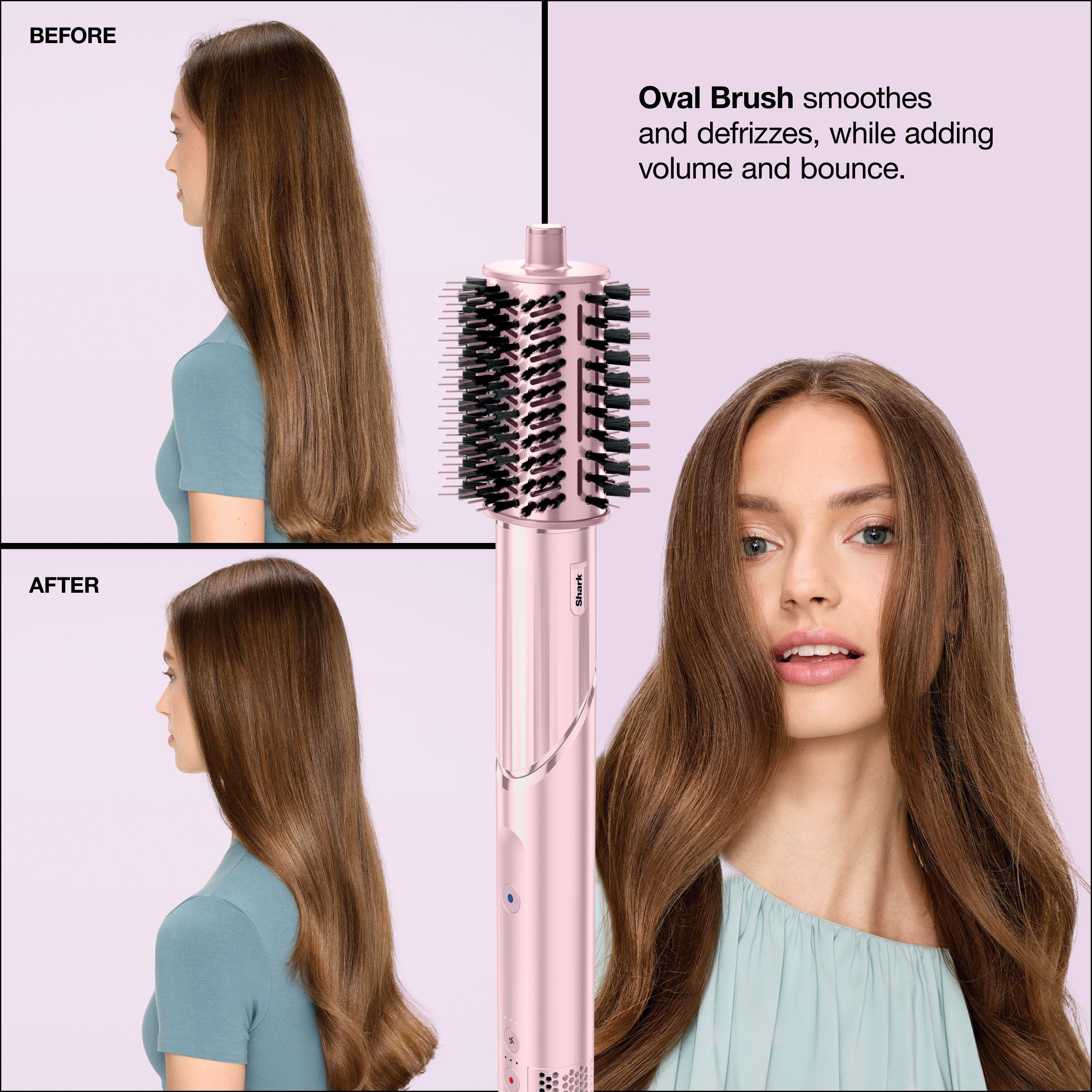 BEFORE Oval Brush smoothes and defrizzes, while adding volume and bounce. AFTER

Oval Brush smoothes and defrizzes, while adding volume and bounce.
