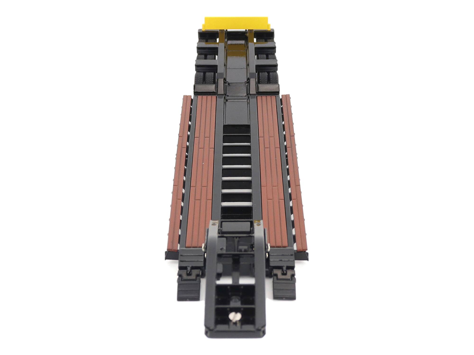 Alt View 3. Diecast Masters - Trail King TK120 Hydraulic Detachable Gooseneck Lowboy Trailer Black "Transport Series" 1/50 Model by Diecast Masters.