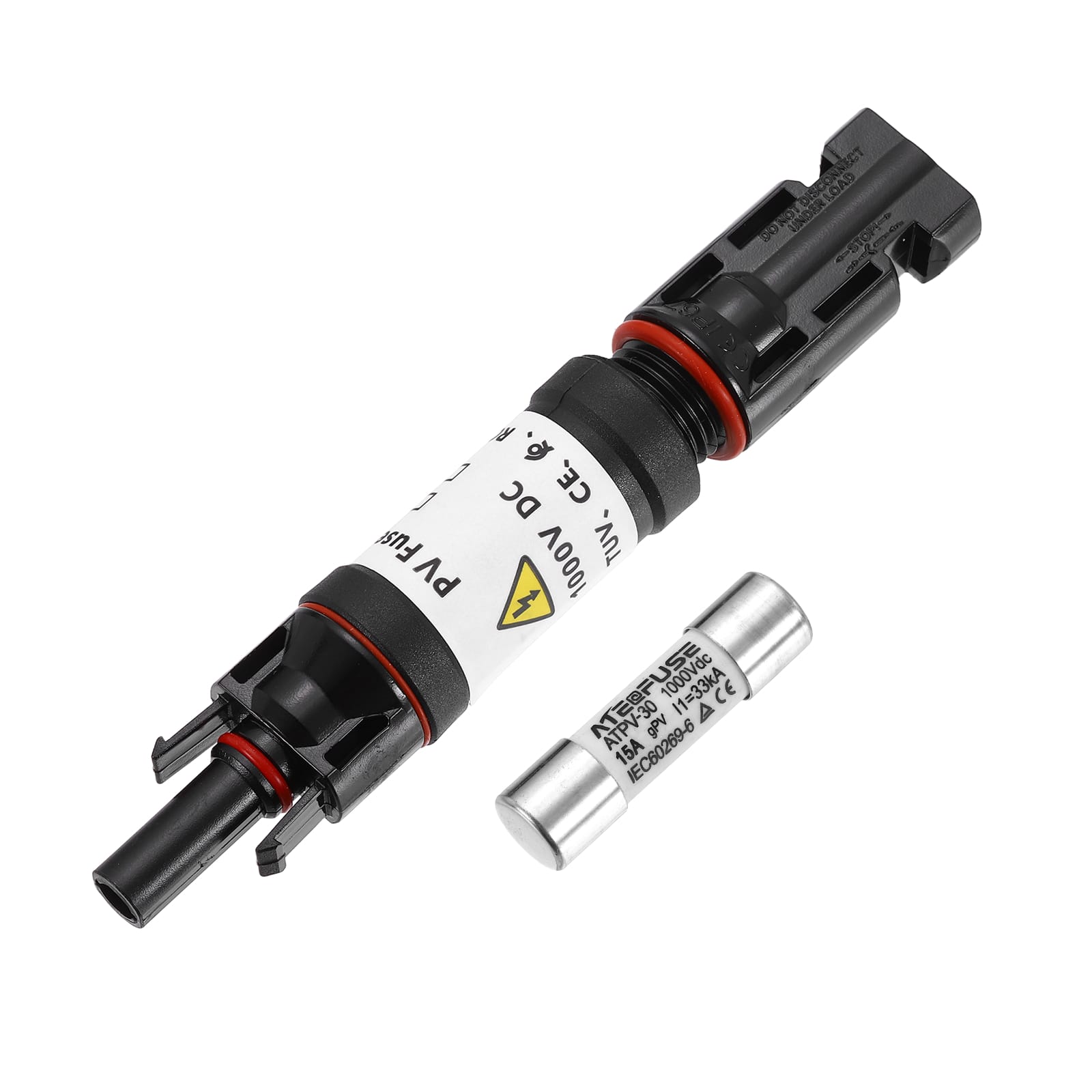 Unique Bargains - 1Set 15A Solar Fuse Holder Inline 1000V IP67 Waterproof Male/Female Connector with Fuse for PV System - Black price history on PriceWatchPro