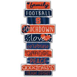 Fan Creations - Syracuse Orange 5'' x 24'' Celebrations Stack Sign - Multicolor