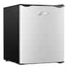OSTBA - Mini Fridge Freezer 1.8 Cu.Ft, Reversible Door, Adjustable Thermostat for Bedroom, Offices, Dorm, Apartment - Silver