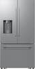 Front. Samsung - Bespoke AI 29 cu. ft. 3-Door French Door Refrigerator with Zero Clearance Fit & Sphere Ice™ - Stainless Steel.