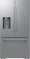 Samsung - 36 in. Wide Bespoke AI 29 cu. ft. 3-Door French Door Refrigerator with Zero Clearance Fit & Sphere Ice™ - Stainless Steel