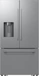 Samsung - 36 in. Wide Bespoke AI 29 cu. ft. 3-Door French Door Refrigerator with Zero Clearance Fit & Sphere Ice™ - Stainless Steel