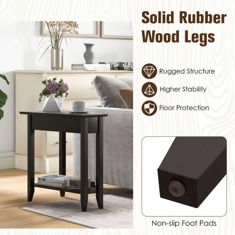Solid Rubber Wood Legs  
- Rugged Structure  
- Higher Stability  
- Floor Protection  
- Non-slip Foot Pads