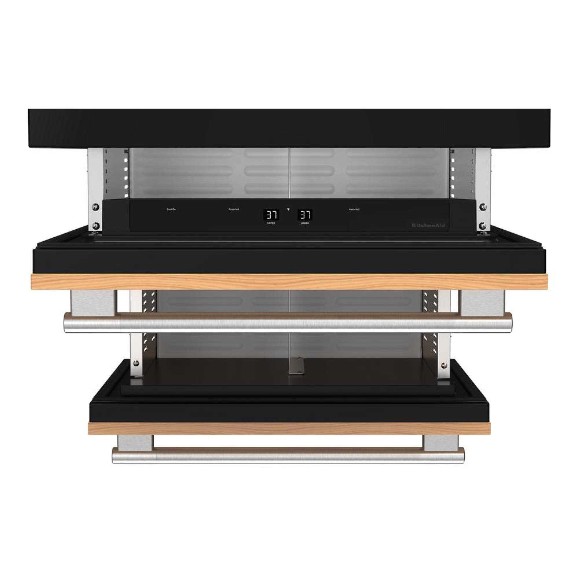 Alt View 1. KitchenAid - 4.4 Cu. Ft. Undercounter Double-Drawer Refrigerator - Panel Ready.