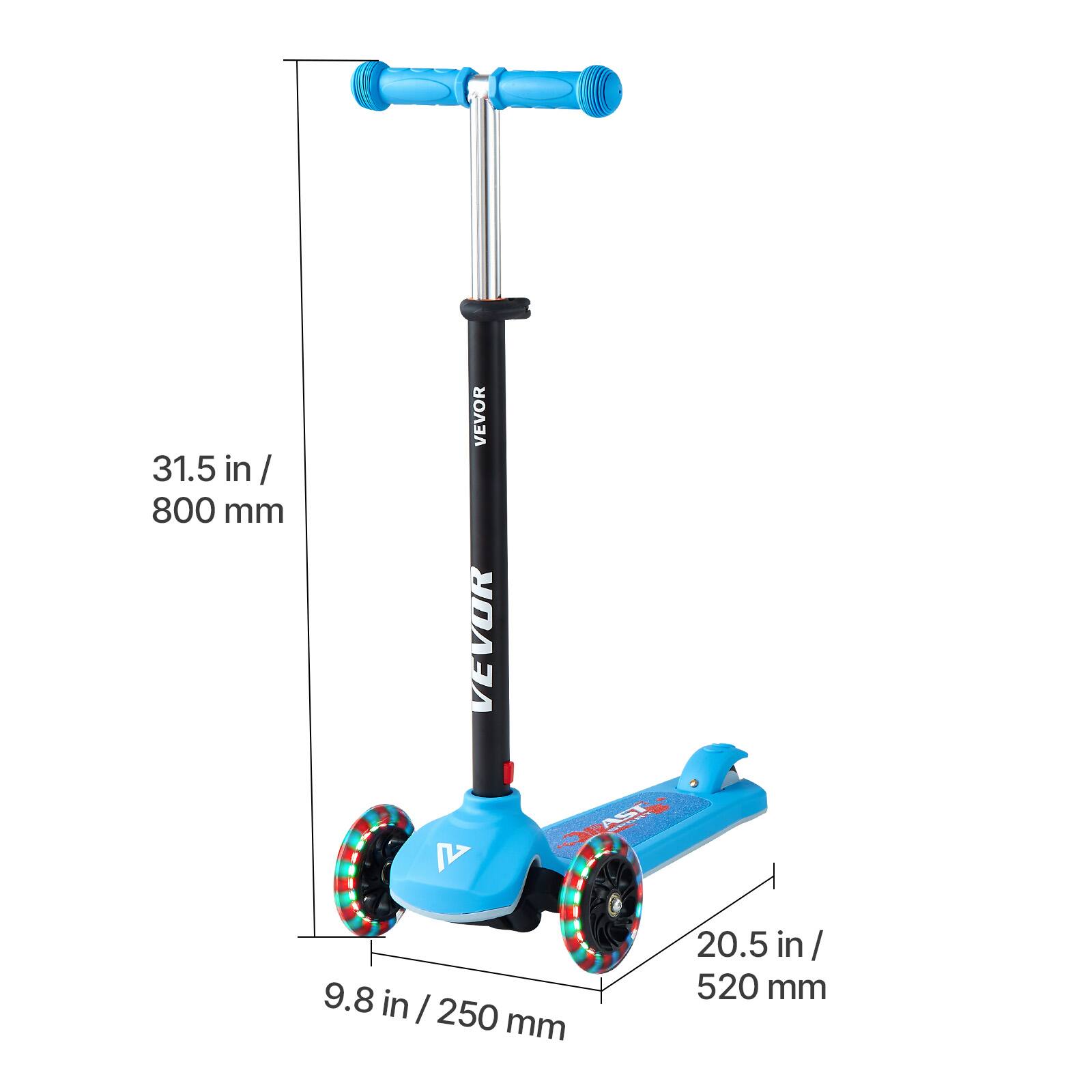 31.5 in / 800 mm  
VEVOR  
9.8 in / 250 mm  
20.5 in / 520 mm