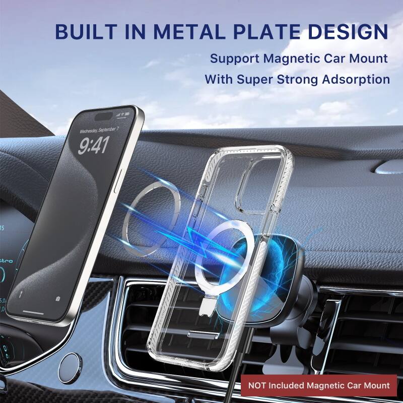 BUILT IN METAL PLATE DESIGN Support Magnetic Car Mount With Super Strong Adsorption NOT Included Magnetic Car Mount