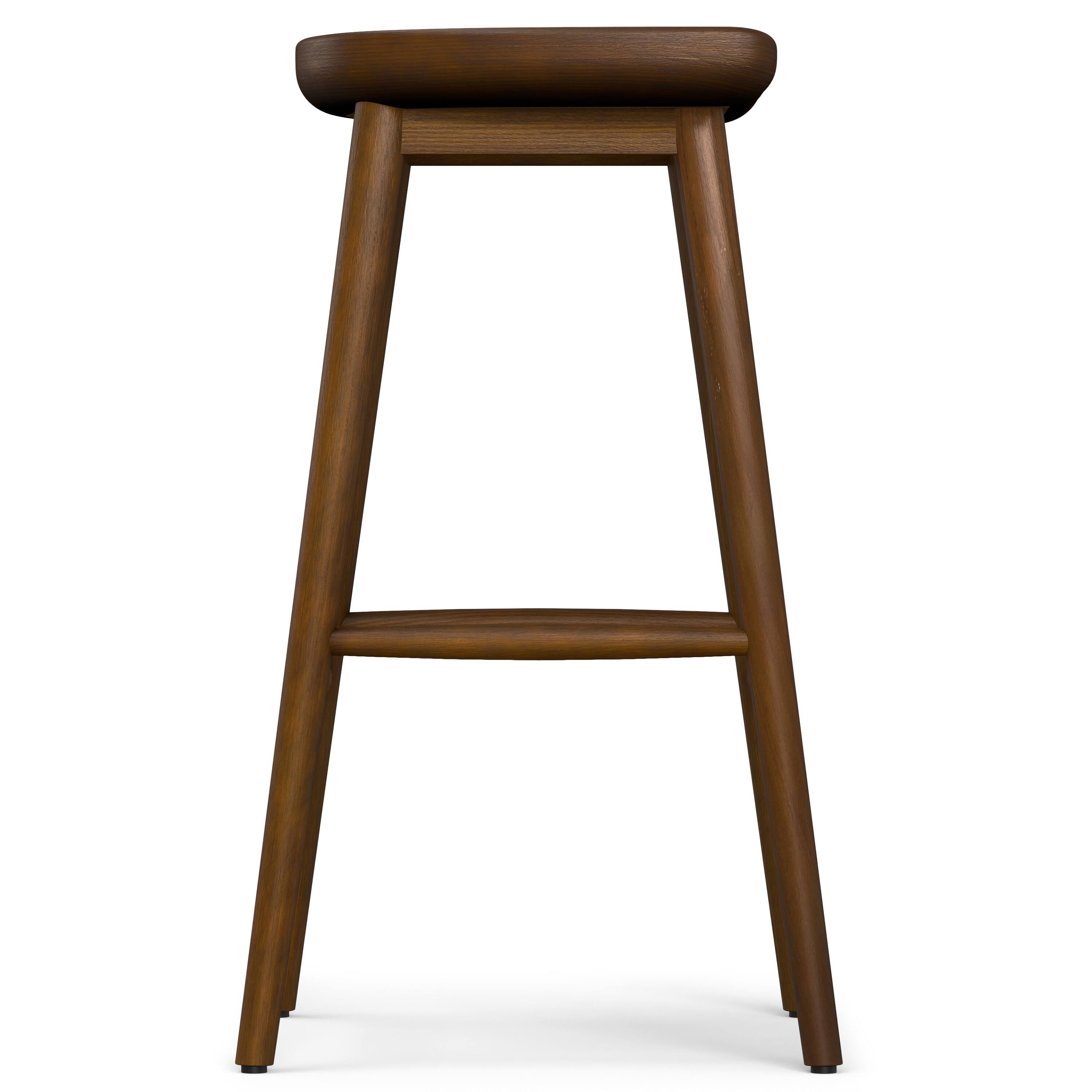 Alt View 1. Simpli Home - Simpli Home Teagan Modern Rustic 30 inch Bar Stool in Dark Walnut , Fully Assembled - Dark Walnut.
