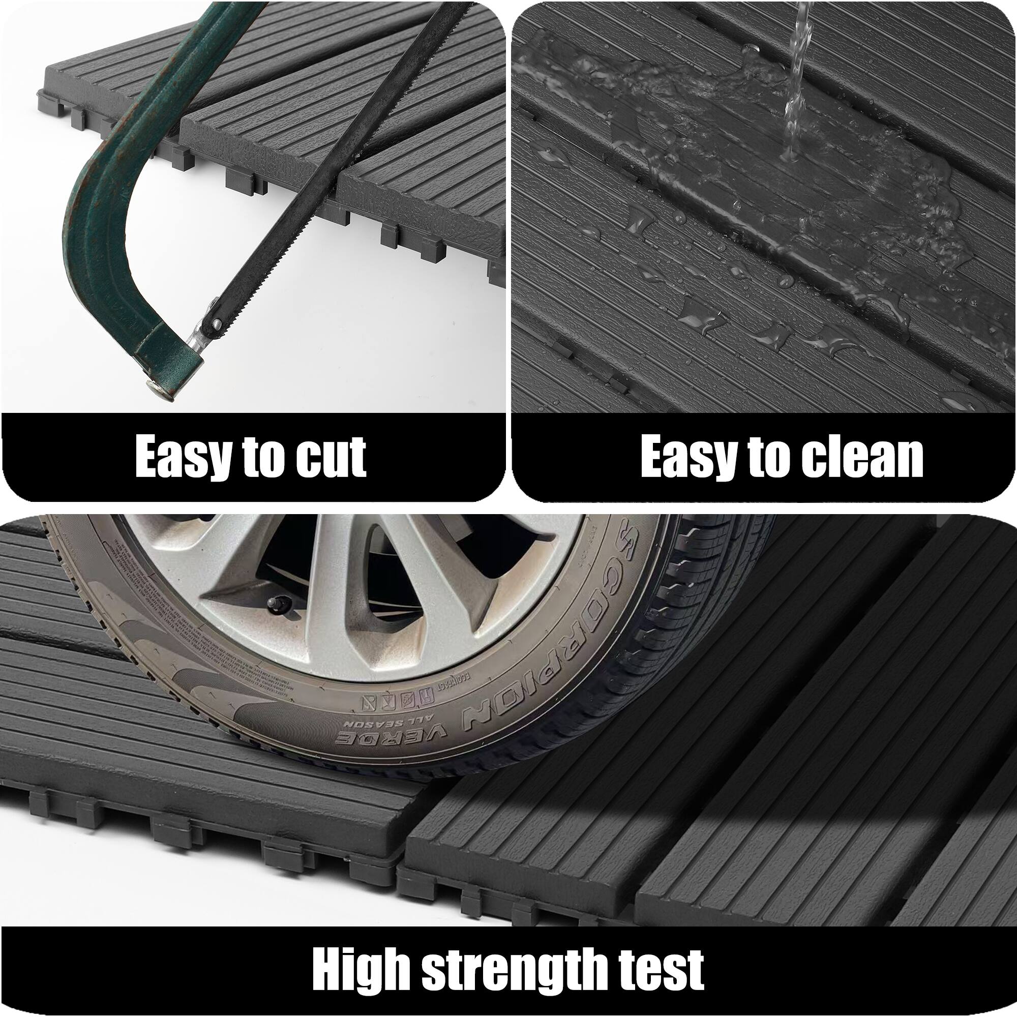 Easy to cut  
Easy to clean  
High strength test