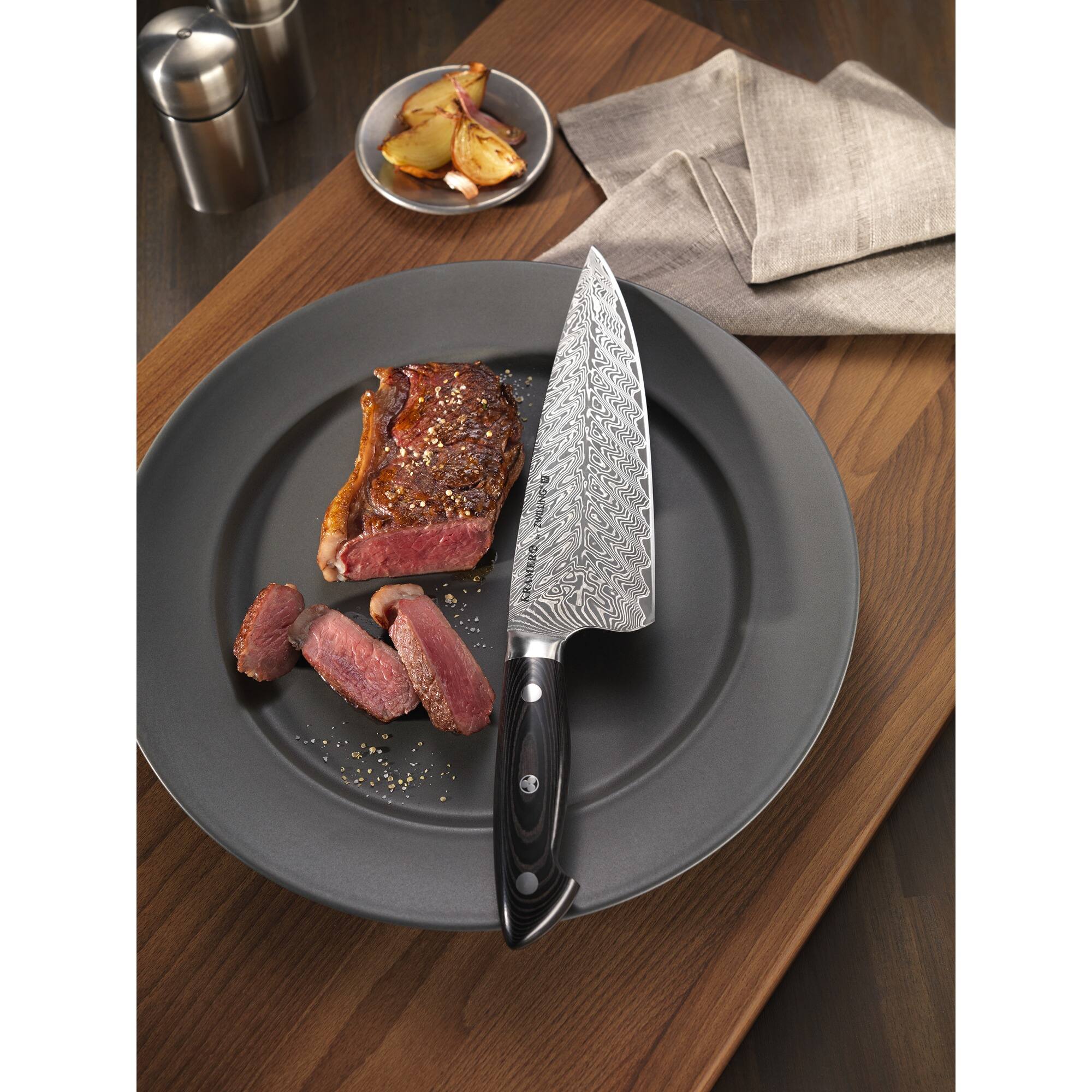 Alt View 5. ZWILLING - KRAMER by ZWILLING EUROLINE Damascus Collection 10-inch Chef's Knife - Stainless Steel.