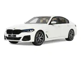 2023 BMW 545e xDrive M Sport Alpine White 1/18 Model Car by GT Spirit