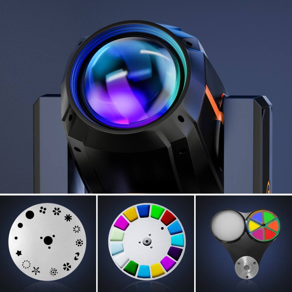 Alt View 5. UKing - 380W 20R Beam Moving Head Light DMX 16+48Prism Gobo Strobe Wash Lighting.