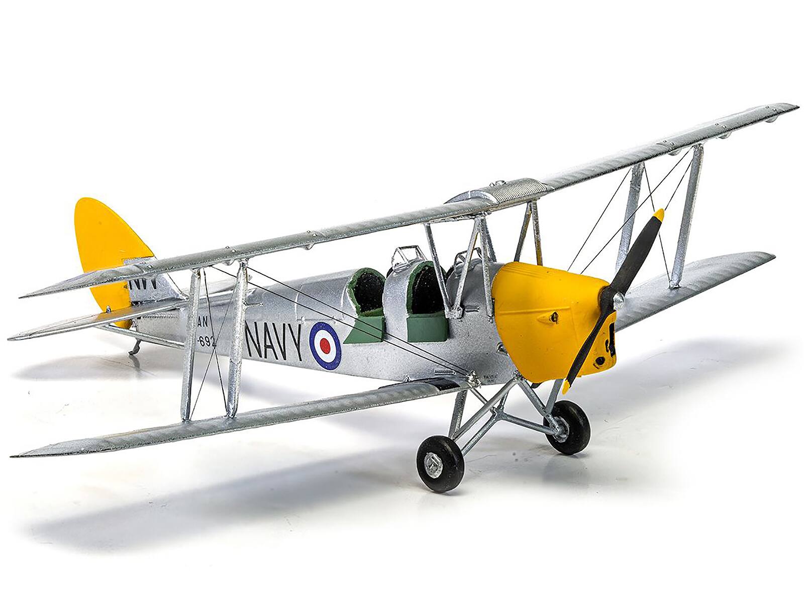 Alt View 5. Airfix - De Havilland Tiger Moth Aircraft with 2 Scheme Options (Level 2) 1/72 Plastic Model Kit by Airfix.