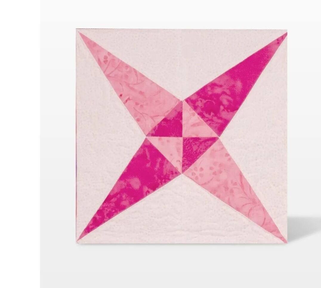 Back. AccuQuilt - AccuQuilt GO! Crossed Canoes 9" Finished Die – BOB Quilt Block Die for 2-Color Blocks - Multicolor.