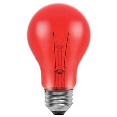 Front. Westinghouse - 25 W A19 A-Line Incandescent Bulb E26 (Medium) Red 1 pk.