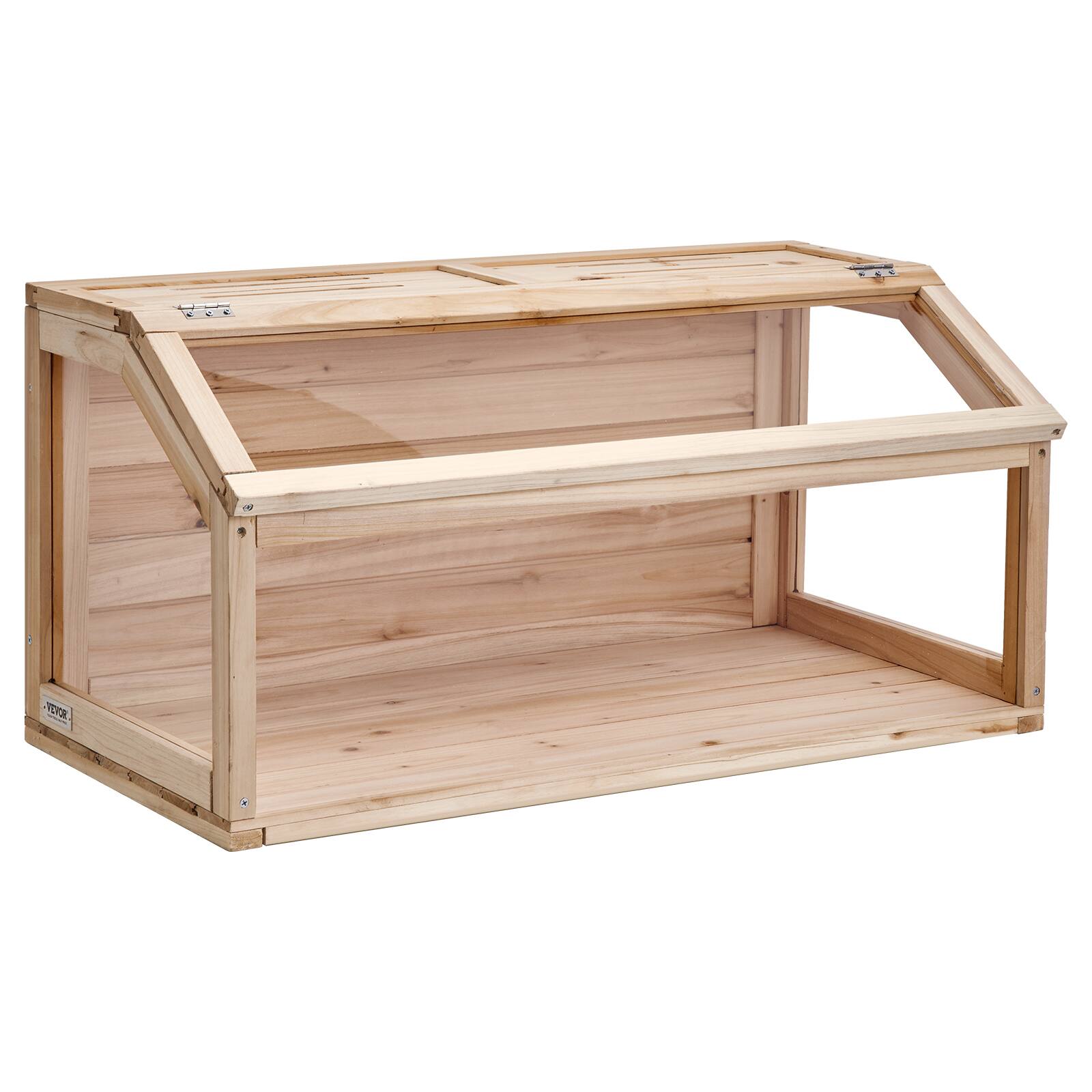 Alt View 5. VEVOR - Wooden Hamster Cage, 270° Viewing Hamster Habitat, 32 x 16 x 16 in, Dwarf Hamster Cages with Openable Top.