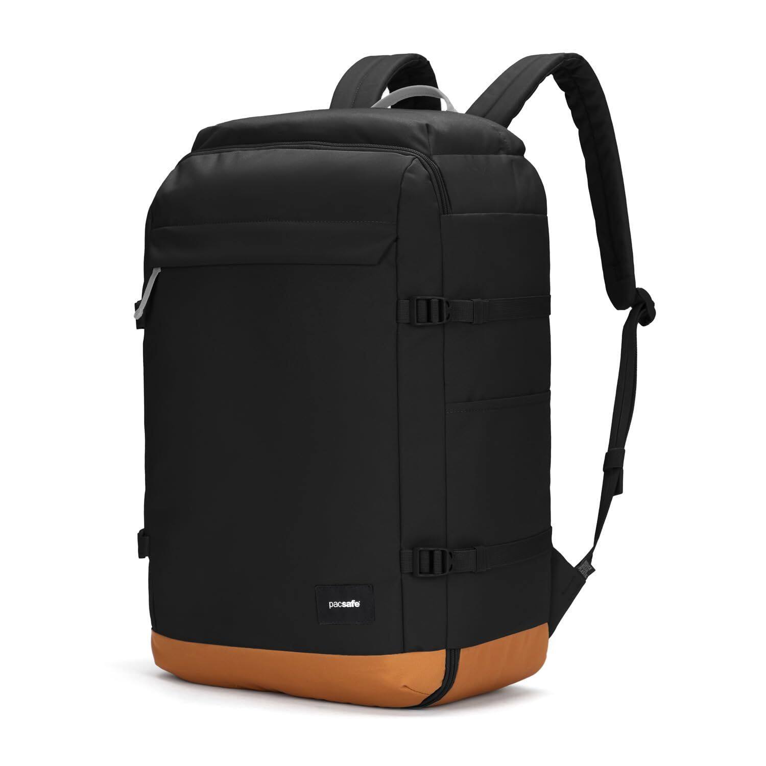 Angle. Pacsafe - GO 44L Carry-on Backpack, Jet Black - Jet Black.