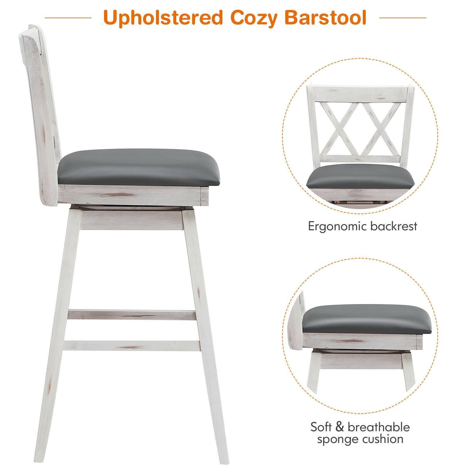 Upholstered Cozy Barstool
Ergonomic backrest
Soft & breathable sponge cushion
