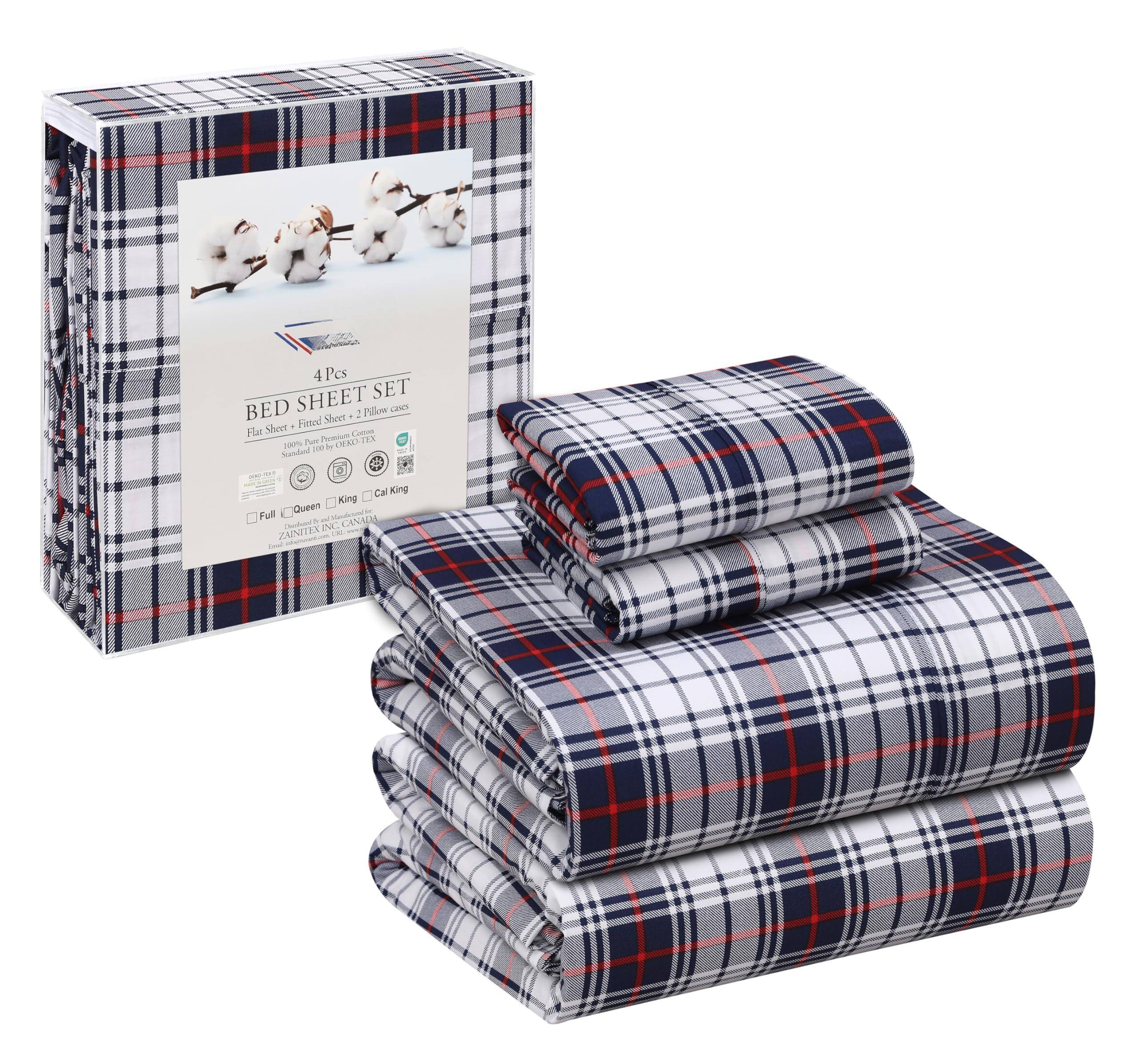 4 Pcs BED SHEET SET
Flat Sheet - Fitted Sheet - Pillow Case
100% Pure Cotton
Standard Thread Count 200
Full - Queen - King - Cal King
ZANITEX INC. CANADA