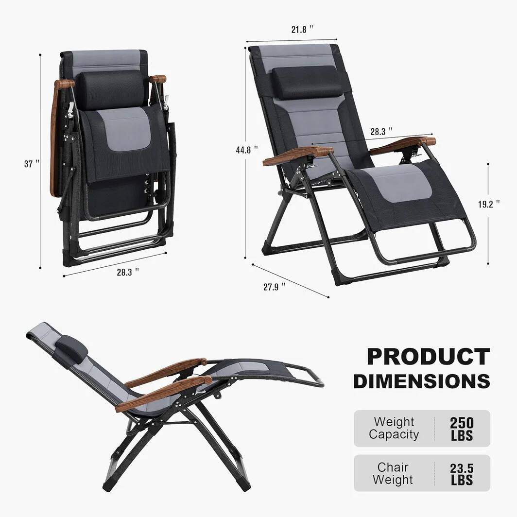1. 21.8"  
2. 28.3"  
3. 37"  
4. 44.8"  
5. 11  
6. 19.2"  
7. 28.3"  
8. 1  
9. 27.9"  

PRODUCT DIMENSIONS  
Weight Capacity: 250 LBS  
Chair Weight: 23.5 LBS
