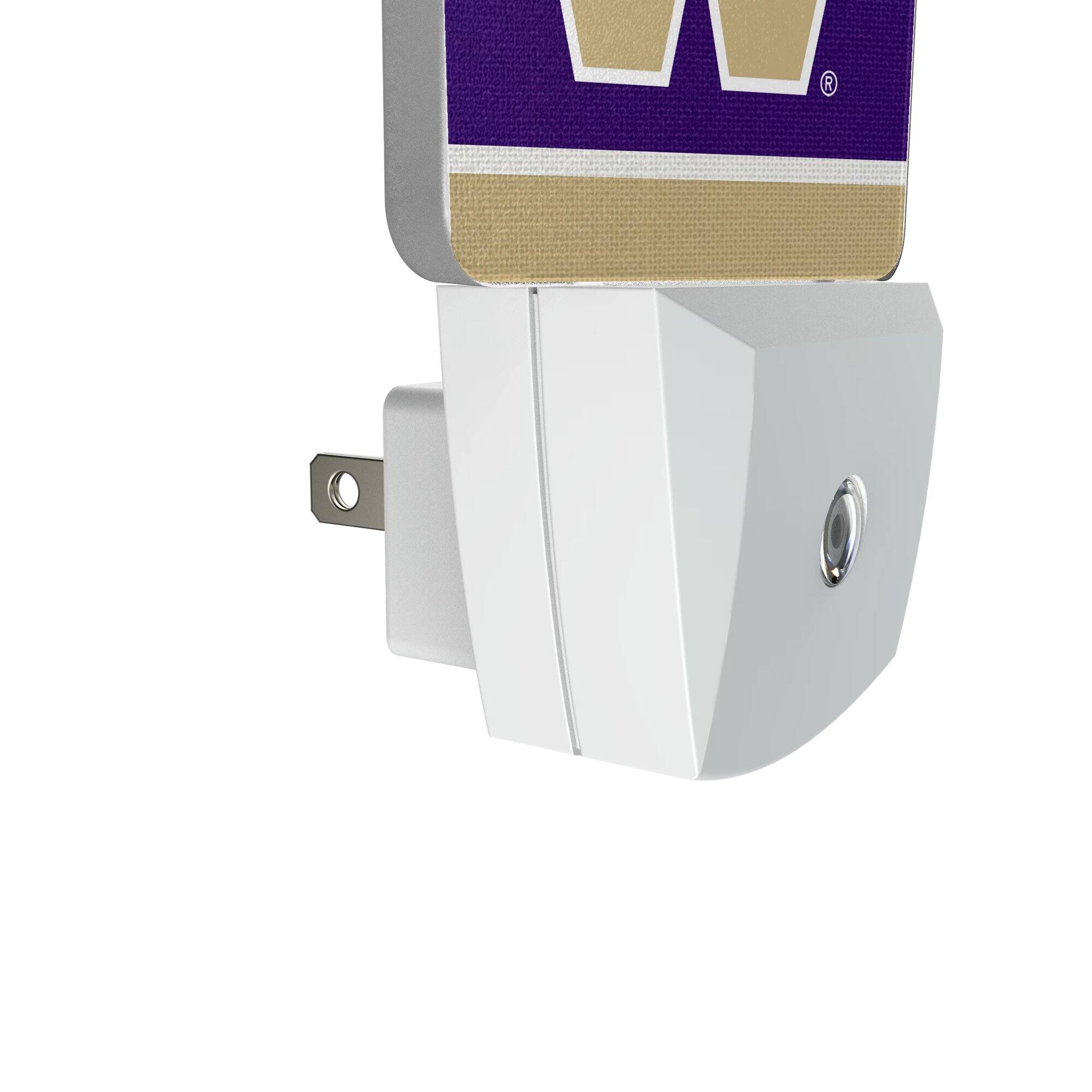 Alt View 2. Keyscaper - Washington Huskies Stripe Design Nightlight 2-Pack - Multicolor.