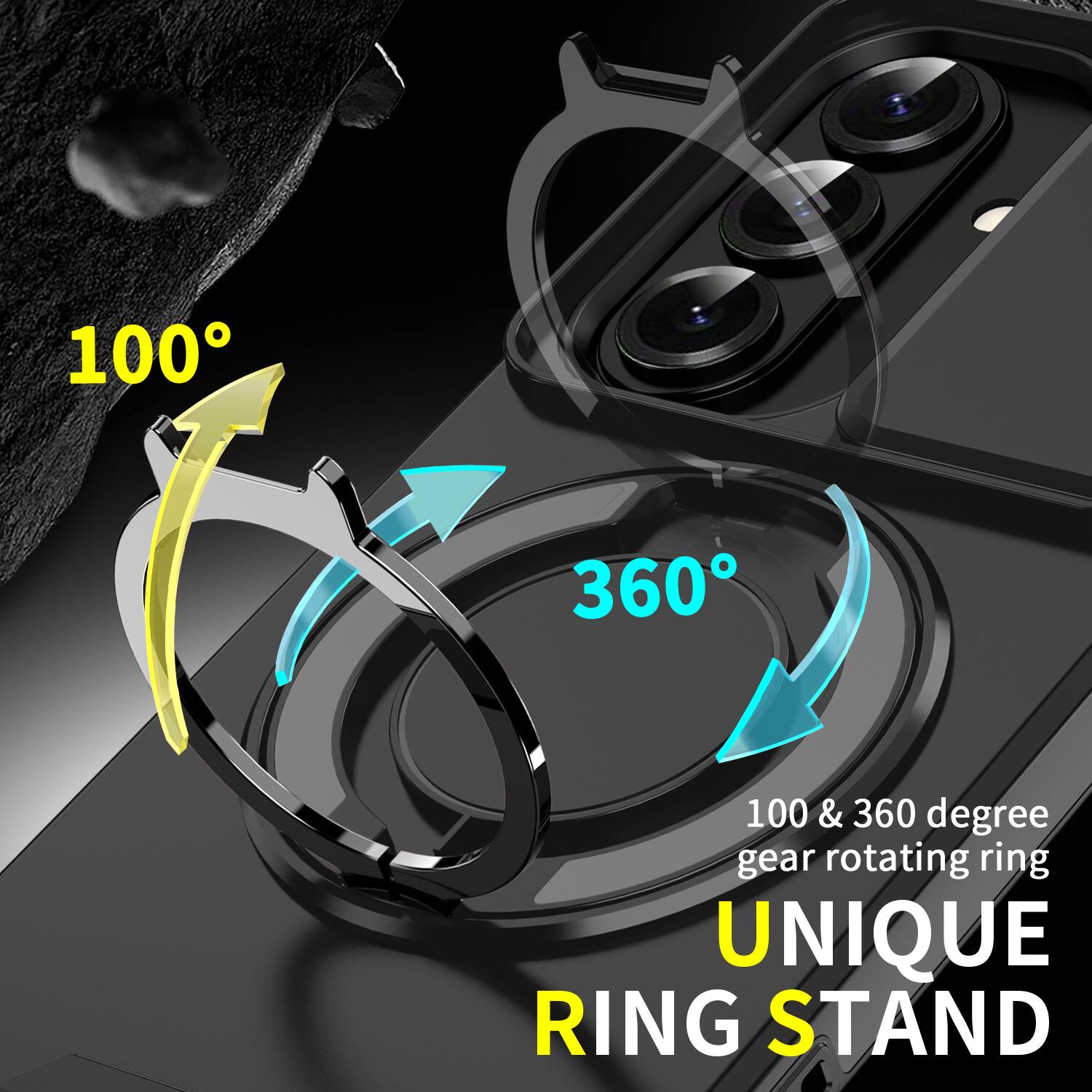 100
360
100 & 360 degree gear rotating ring UNIQUE RING STAND
