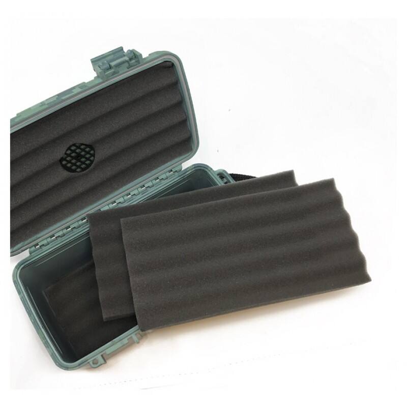 Alt View 2. Prestige - 15 Cigar Safe Humidor Case (Camouflage) - Slick Camouflage Plastic Finish.