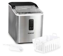 Igloo - Automatic Self-Cleaning 26-lb. Ice Maker - Stainless Steel