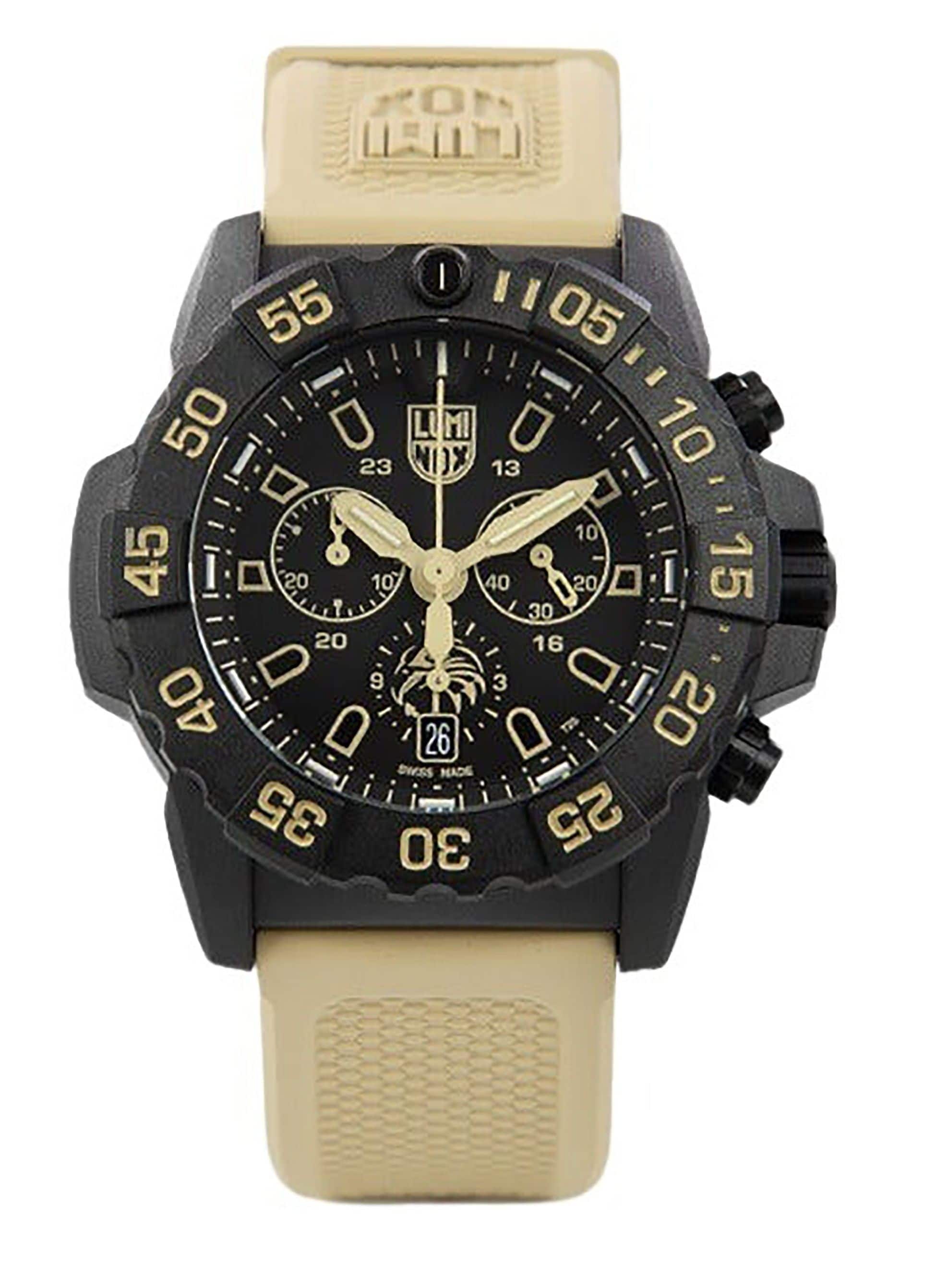 Luminox - Navy Seal Foundation Chronograph Dial Quartz Diver's XS.3590.NSF.SET 200M Men's Watch With Extra Strap - Black