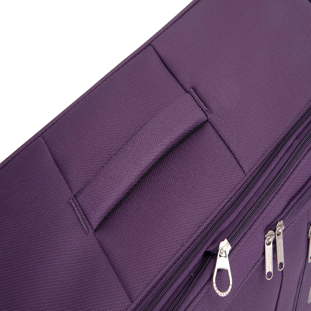 Alt View 10. Ropilly - Ropilly 5 Piece Luggage Set Softshell Suitcase Lightweight Carry On Suitcase Purple - Purple.