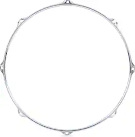 Gibraltar Hardware - 15" 8 Lug Triple Flange Drum Hoop, 3mm Heavy Duty Chrome Steel Rim for Snares & Toms, Die Cast Feel w/ Classic Open Tone