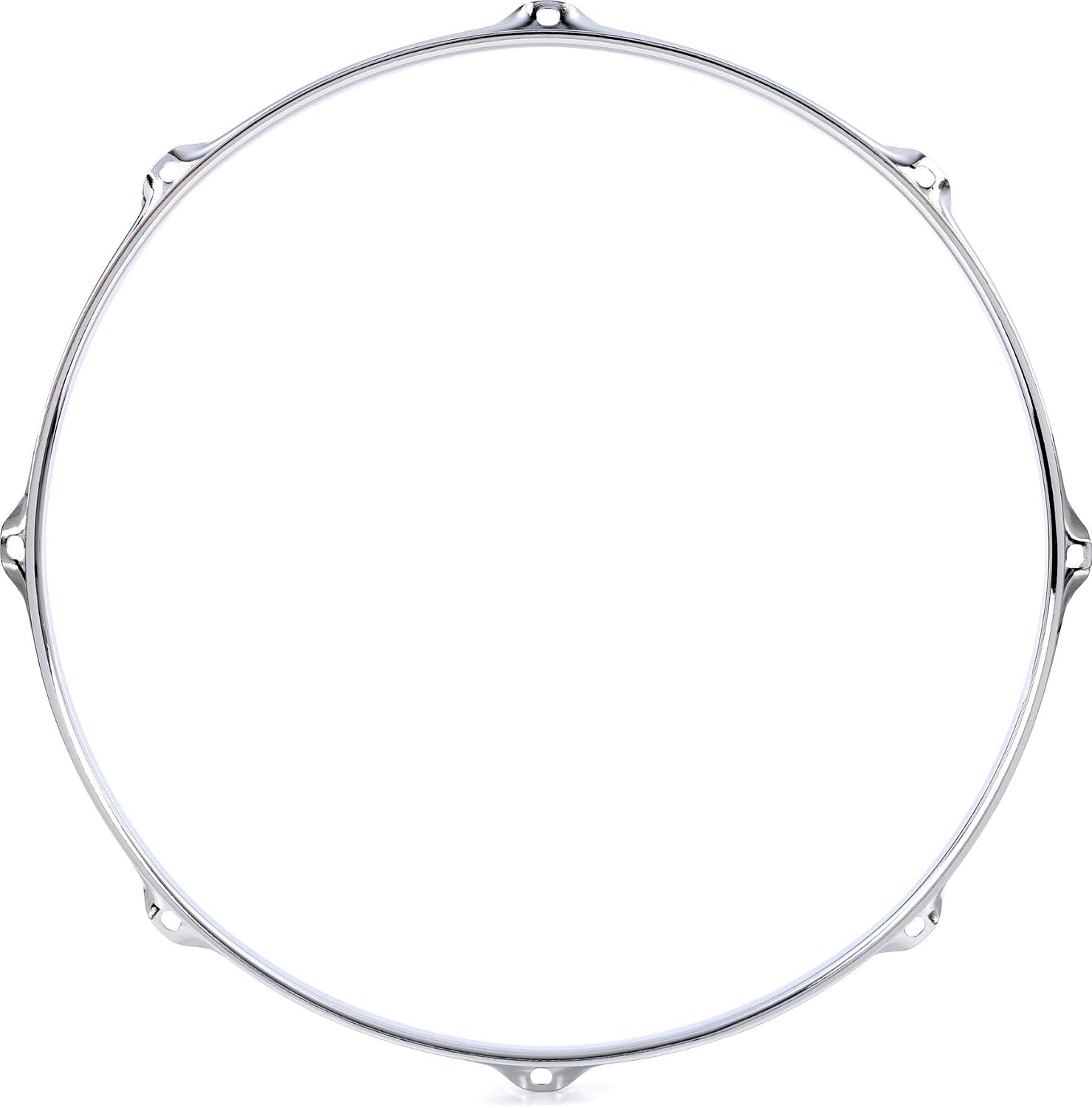 Gibraltar Hardware - 15" 8 Lug Triple Flange Drum Hoop, 3mm Heavy Duty Chrome Steel Rim for Snares & Toms, Die Cast Feel w/ Classic Open Tone