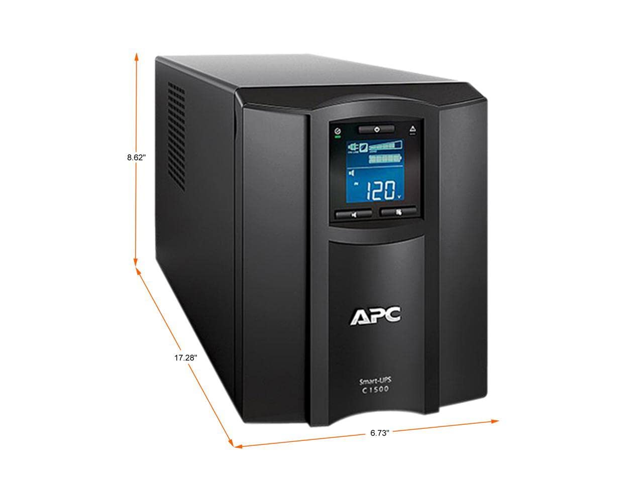 8.62" 120 APC 17.28" Smart-UPS C1500 C 6.73"