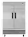 Front. Koolmore - 54 in. Commercial Stainless Steel Two-Door Reach-In Freezer 47 cu ft. RIF-2D-SS - Stainless steel.