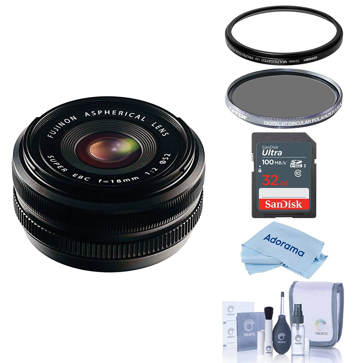 PROTECTION W MULTICOATED 52mm NELL ASPHERICAL FUJINON LENS SUPER 052 EBC 1:2 f=18mm

OFFEN DIGITAL CIRCULAR POLARIZER HT

SanDisk Ultra 100 MB/s 32 GB

SanDisk Adorama

PROPIE

100%

PRO OPTIC

PRO OPTIC

PRESPIC

PRODIC