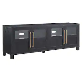 Hudson&Canal - Holbrook TV Stand for Most TVs up to 75" - Black Grain
