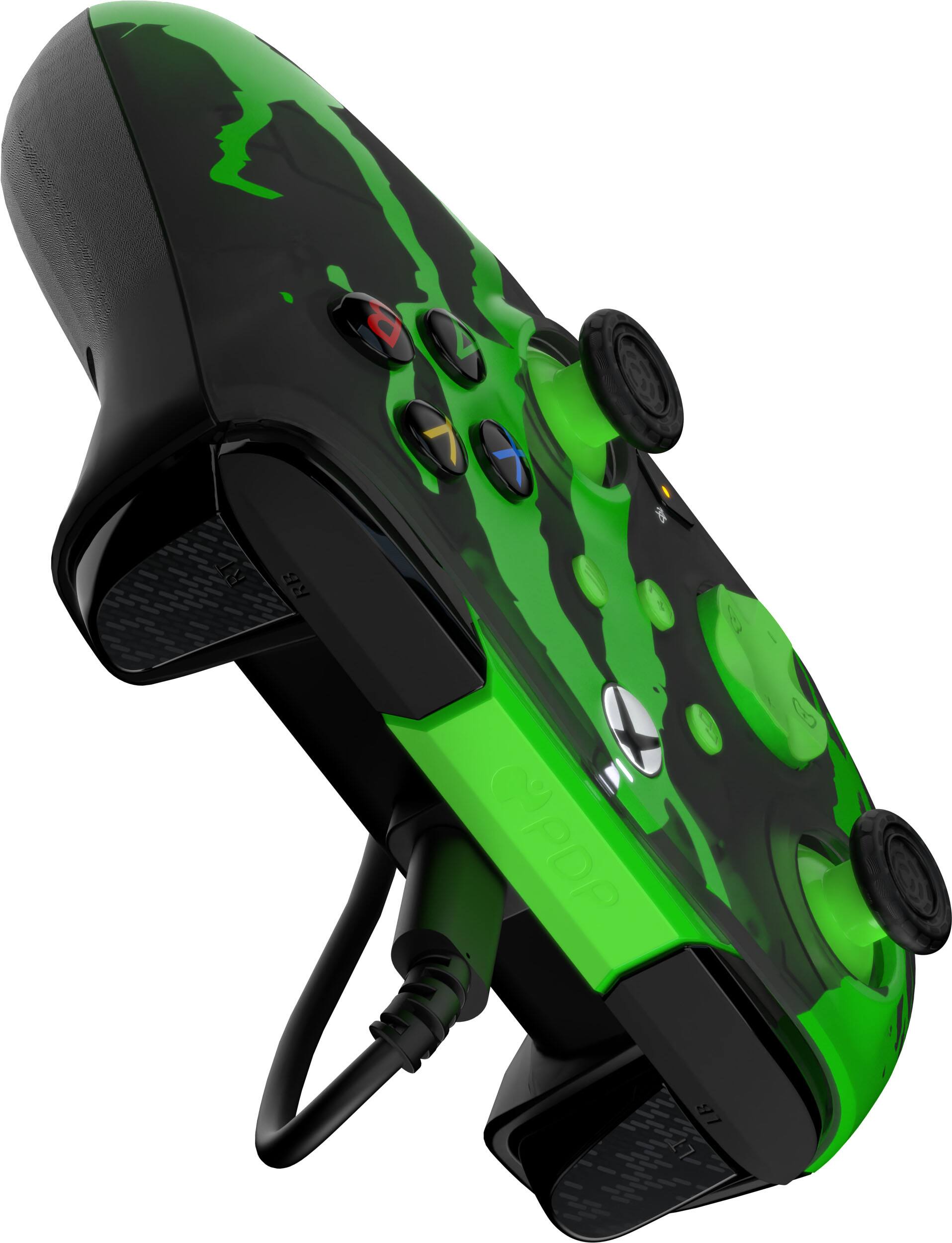Alt View 11. PDP - Rematch Glow Advanced Wired Controller for Xbox Series X|S, Xbox One & Windows - Jolt Green.