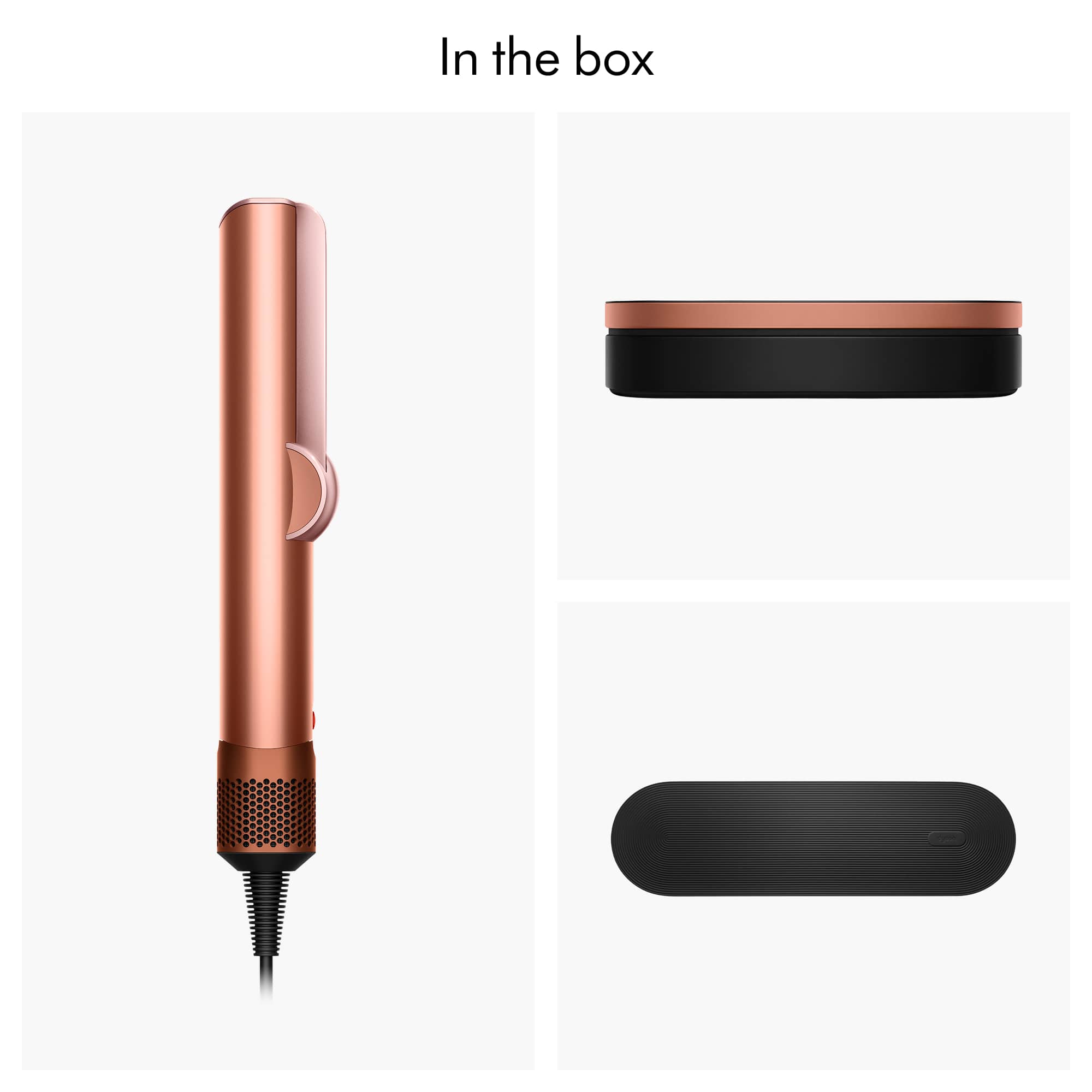 In the box
- Hair straightener
- Charging cable
- Travel pouch