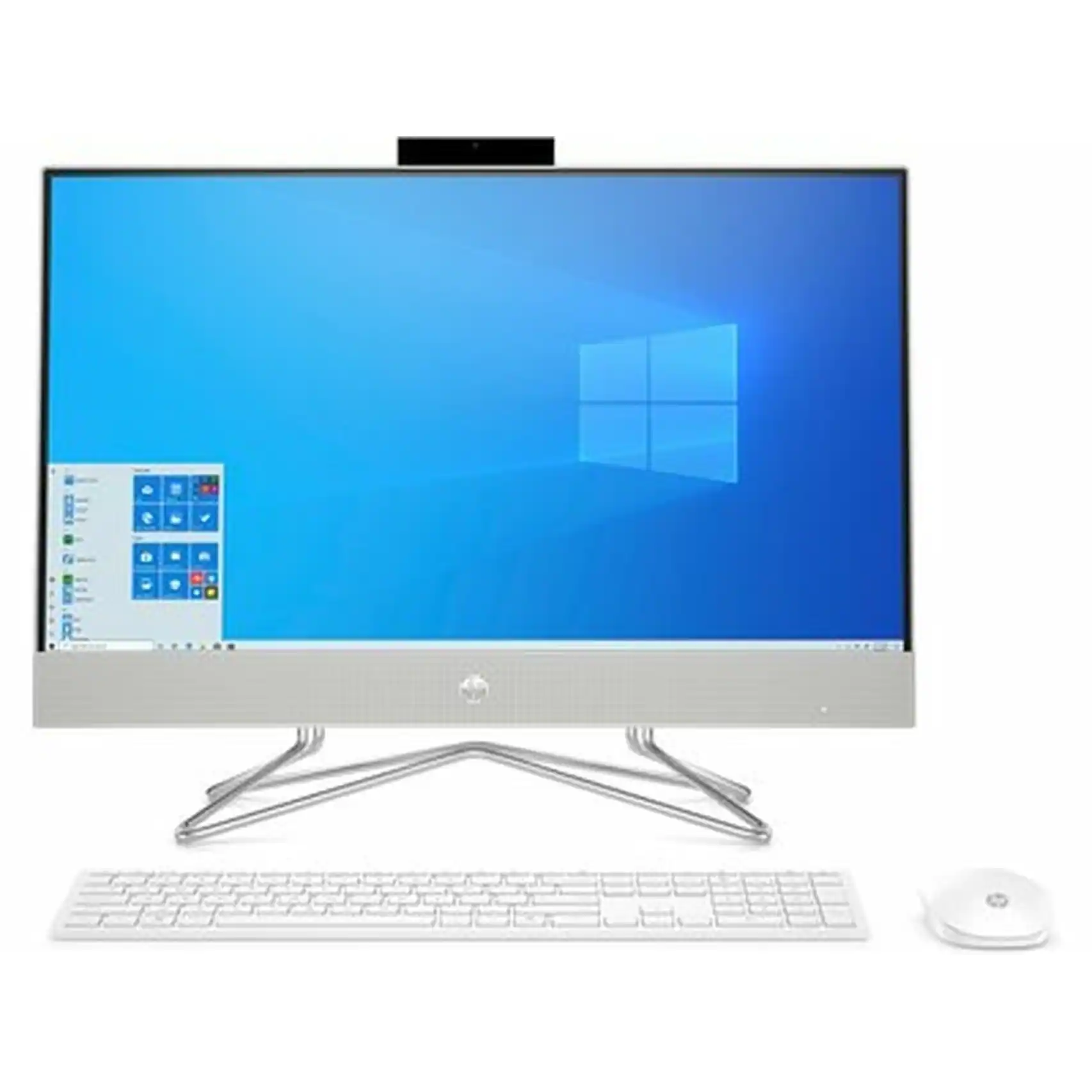 HP - Refurbished Excellent - 22-dg0000 21.45" 8GB 128GB SSD Pentium® Silver J5040 3.2GHz WIN11H, Cashmere - White