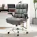 Alt View 13. Costway - Big & Tall High Back Swivel Adjustable Office Chair with Flip-Up Armrests - Grey.